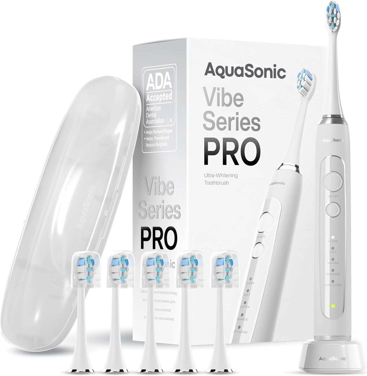 Aquasonic Vibe Series PRO Ultra-Whitening Electric Toothbrush