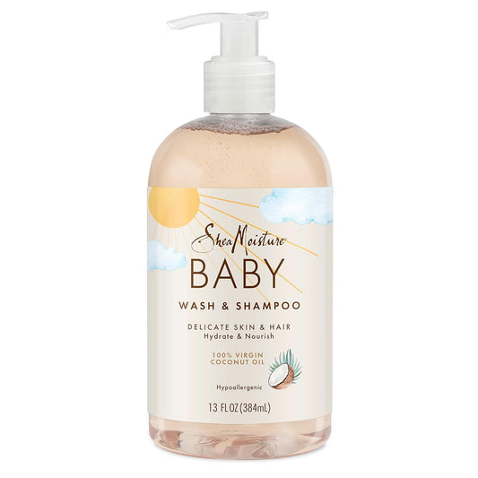 SheaMoisture Baby Wash 100% Virgin Coconut Oil 13 oz
