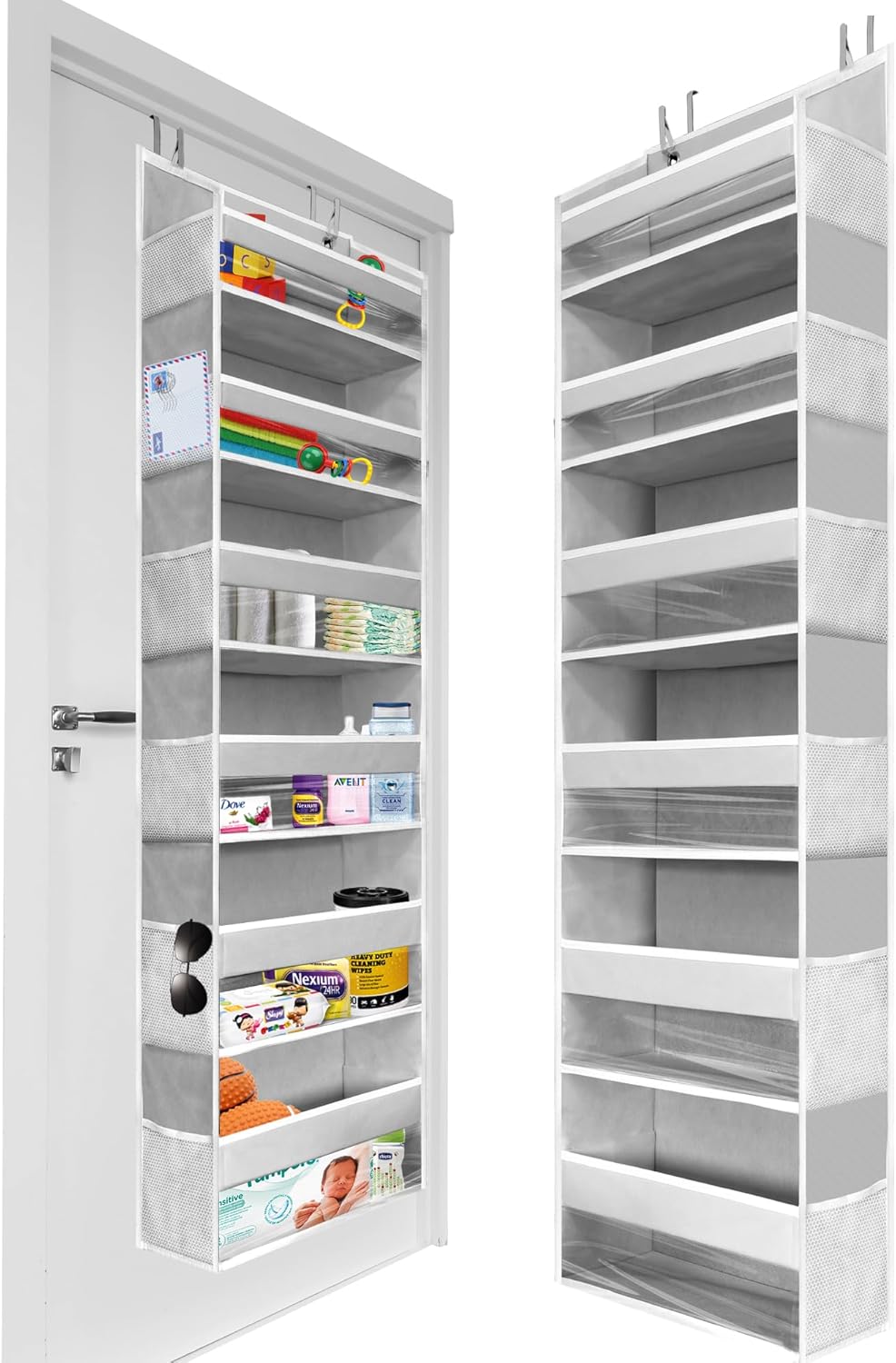 HOMELUX THEORY Over Door Organizer for Shoes, Toys, and More