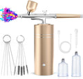 Portable Airbrush Kit with Compressor and Cordless 30PSI Gun