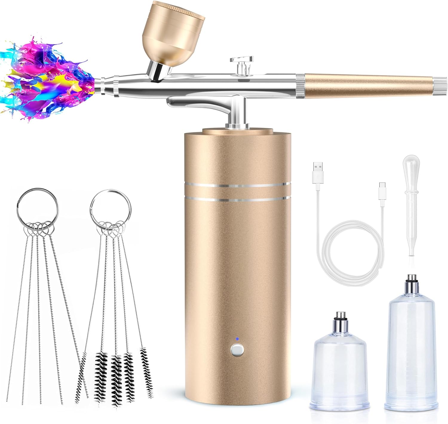 Portable Airbrush Kit with Compressor for Art and Makeup