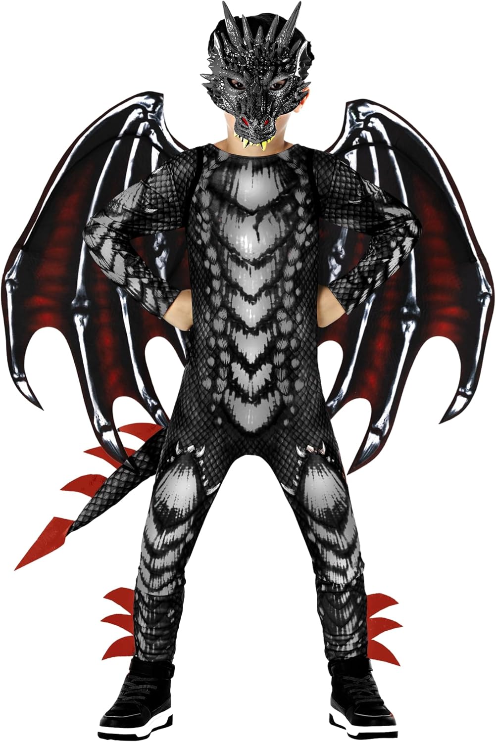 Transform into a Fierce Dragon with Our Kids Costume Jumpsuit