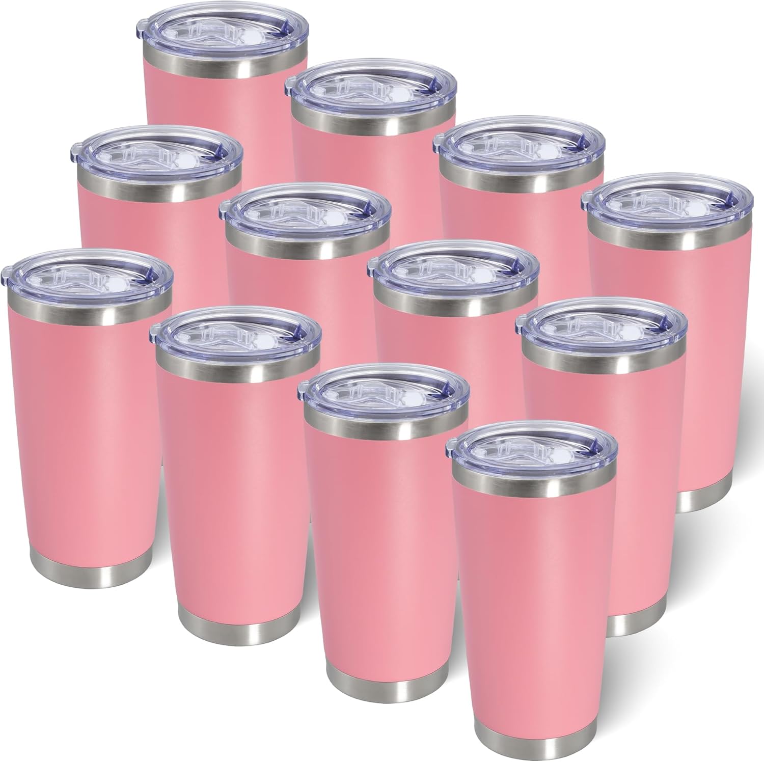 20oz Stainless Steel Tumblers with Lid for Hot and Cold Drinks