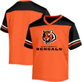 NFL Toddler V-Neck Performance Jersey T-Shirt for Bengals Fans