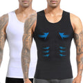 Mens Slimming Body Shaper Vest Tummy Control Tank Top - Slim Fit