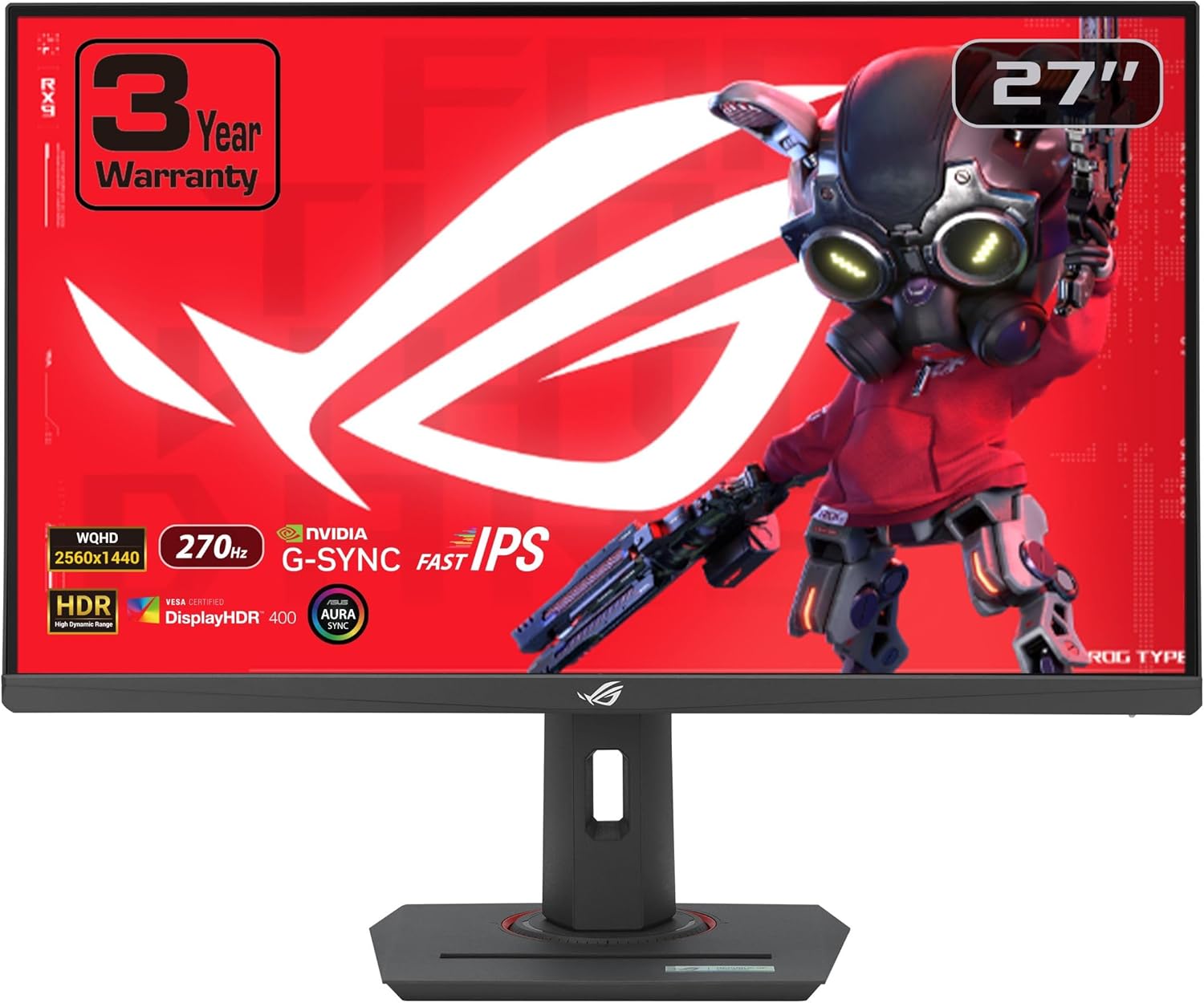 ASUS ROG Strix 27 1440P Gaming Monitor with 270Hz Refresh Rate