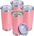 20 oz Tumbler Coffee Travel Tumblers Bulk with Lid - Pink