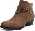 Luoika Women's Wide Width Ankle Boots - Comfortable Wide (Style MPNT)