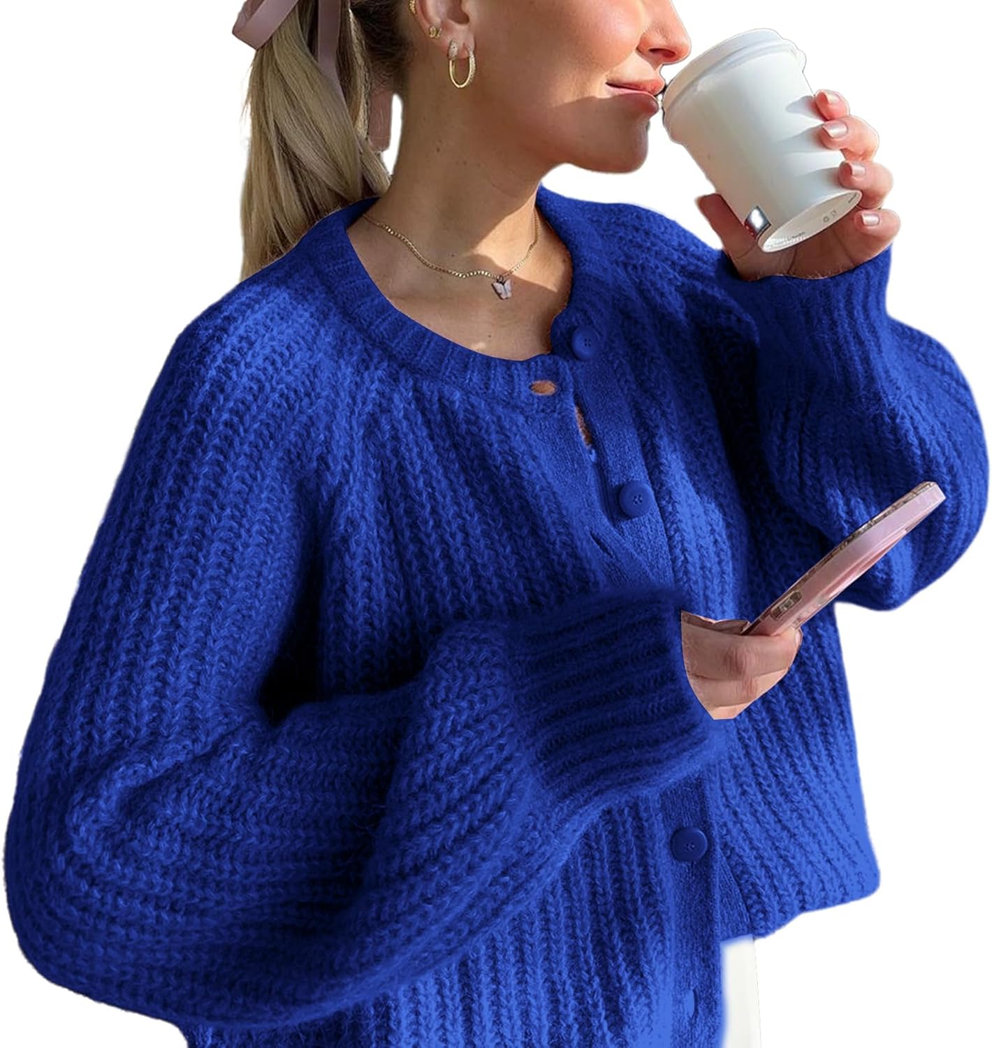 Wyeysyt Womens Cardigan Sweater for Cozy Fall Fashion