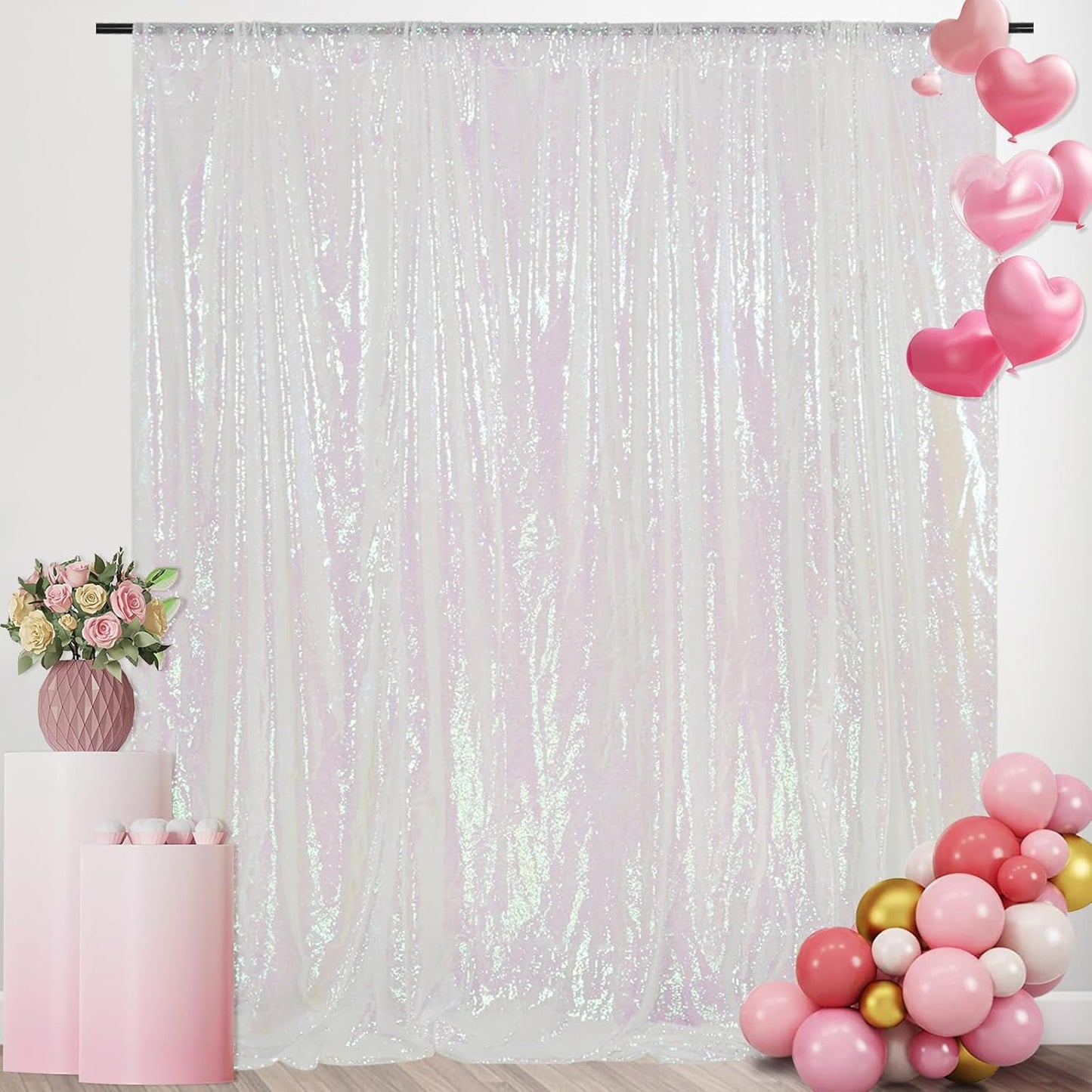 Sparkling Sequin Backdrop - Wedding Party 10x10FT