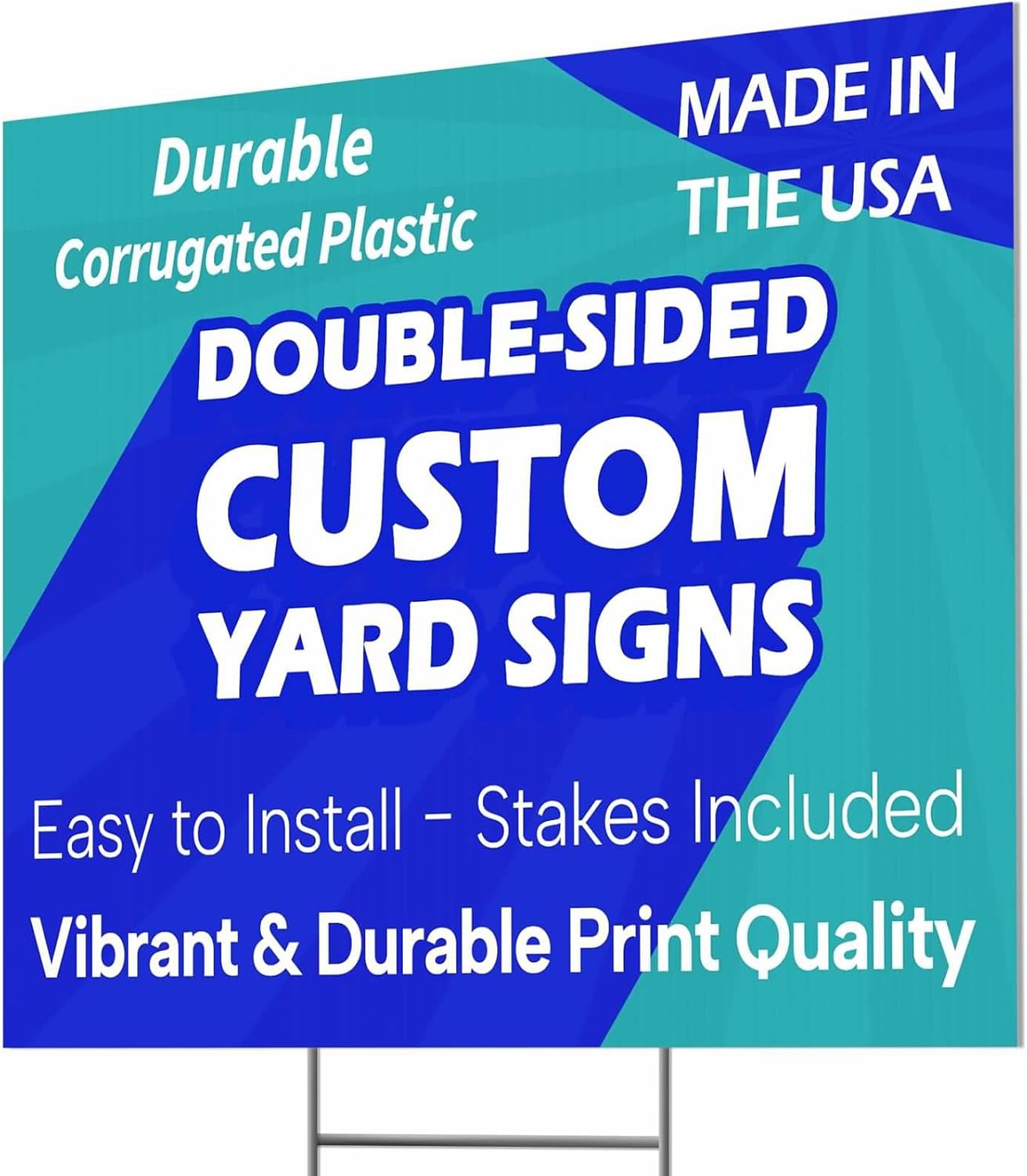 Double-Sided Custom Yard Signs for Graduation and Business Use