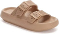 WHITIN Double Buckle Adjustable Slides for Men and Women Slippers