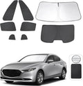 Windshield Sun Shade Custom Fit for 2019-2025 Mazda 3 - Full Set