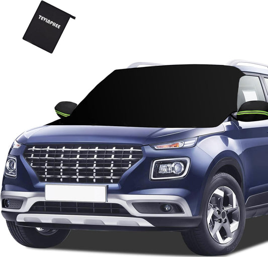 Tevlaphee Windshield Cover for Ice and Snow - Heavy Duty Protection