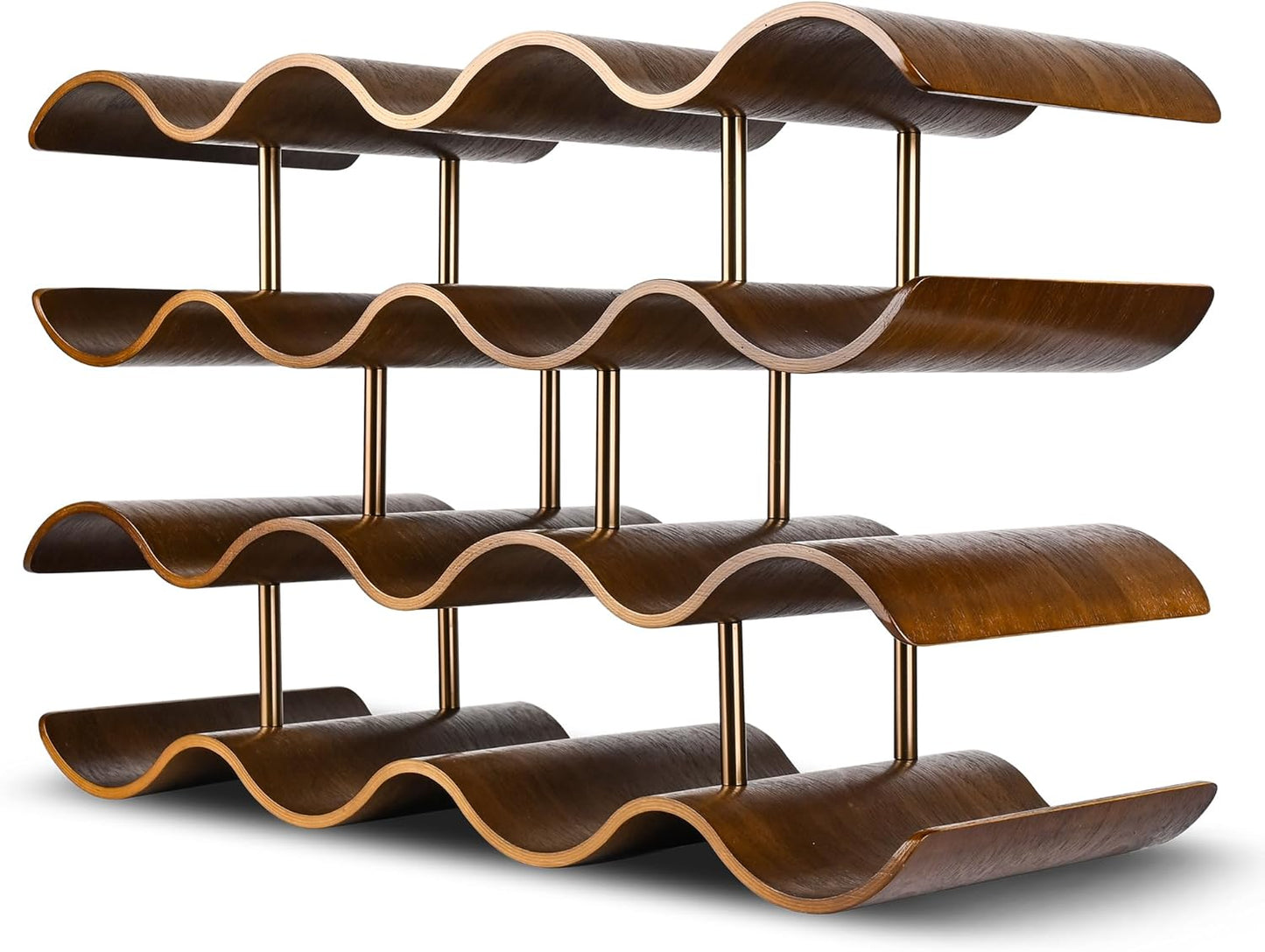 Countertop Wine Rack - 14 Bottle Freestanding Holder Stand
