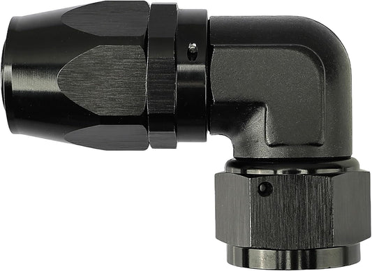 16AN Hose End Fitting 90 Degree Swivel Low Profile Aluminum