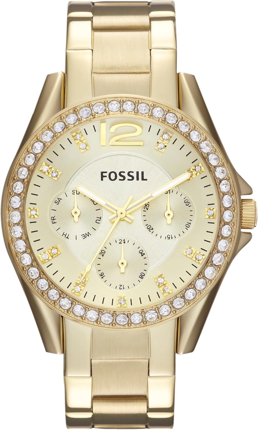 Fossil Riley Stainless Steel Watch - Chic Multifunctionality