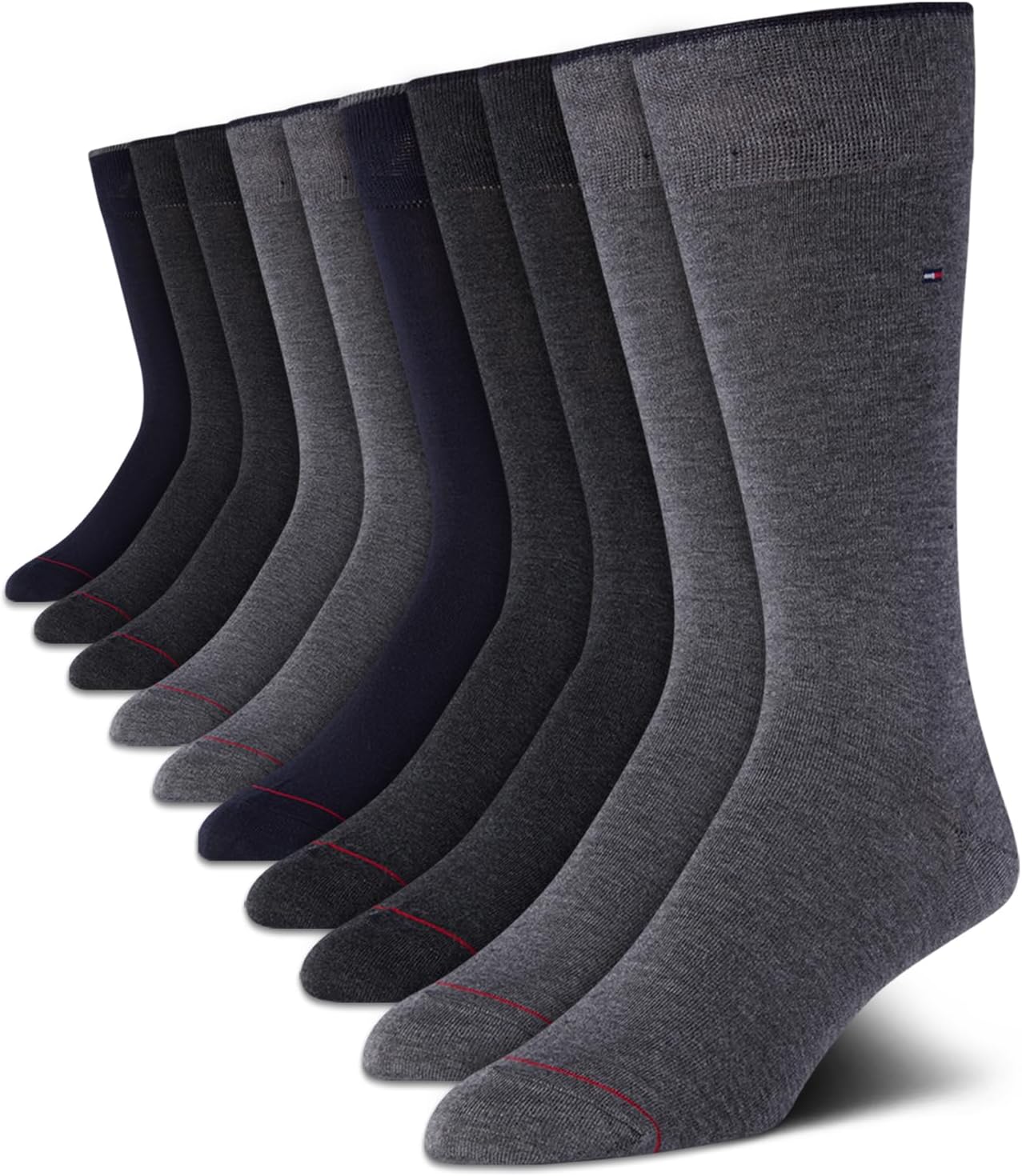 Tommy Hilfiger Mens Dress Socks - Comfort Stretch Crew Socks