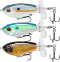 Top Water Plopper Fishing Lure with BKK Hooks - Noisy Double-Blade