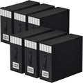 6 Pack Bed Sheet Closet Organizers and Storage - Stackable Linen Cubes