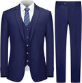 Cooper & Nelson 3 Piece Mens Suit Set - Slim Fit 2 Button Jacket Vest