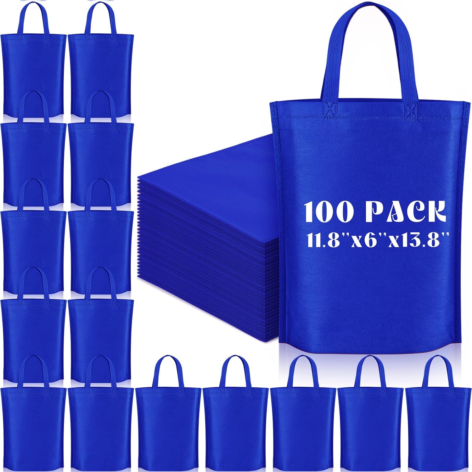 Windyun Reusable Grocery Bags Large Non Woven Shopping Bags