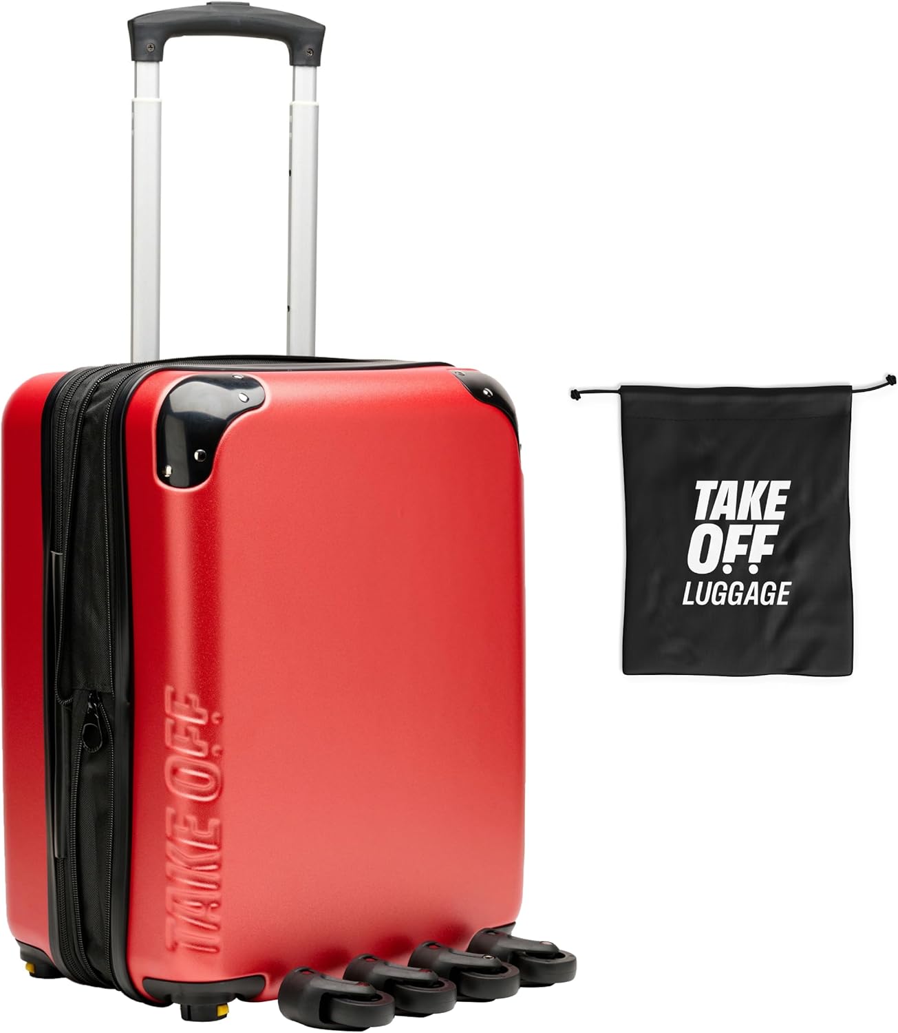 Take OFF Luggage 18 Inch Personal Item Suitcase with Wheels