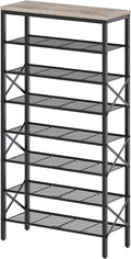 8 Tier Shoe Rack Shoe Storage Organizer - Holds 32 Pairs, Stable