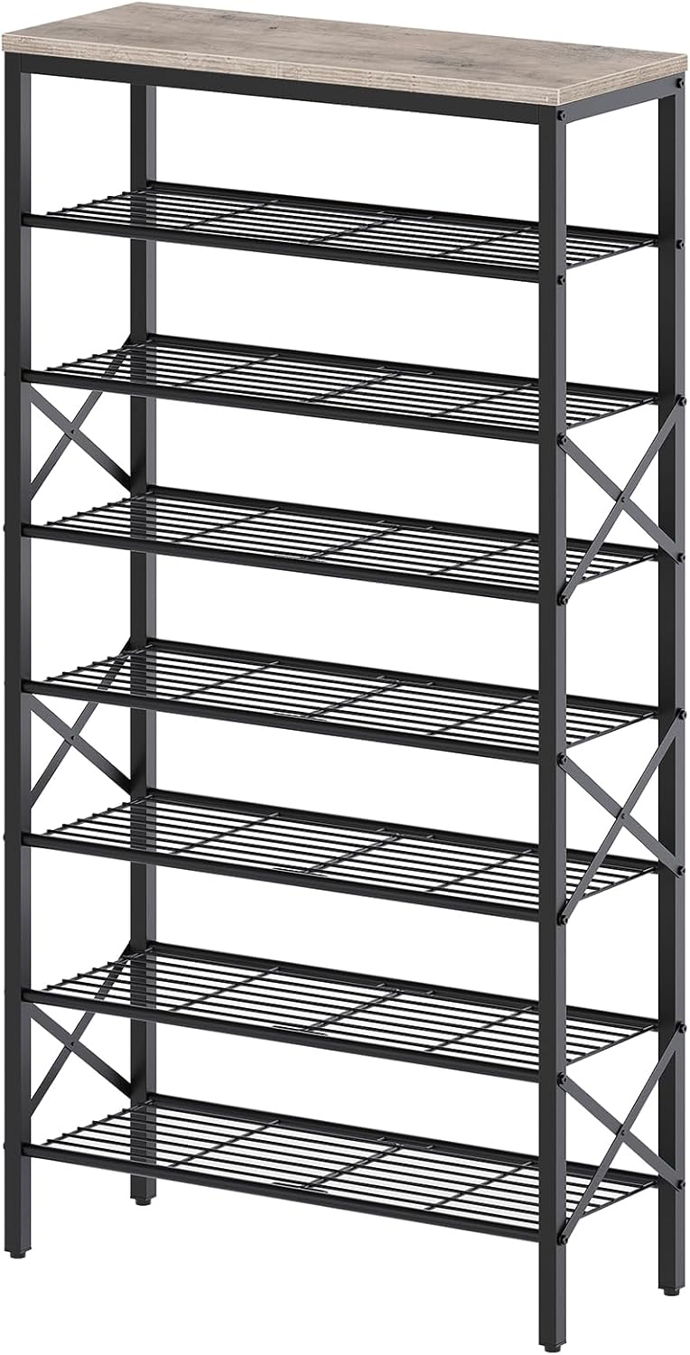 8 Tier Shoe Rack for Large Capacity Shoe Storage Organizer