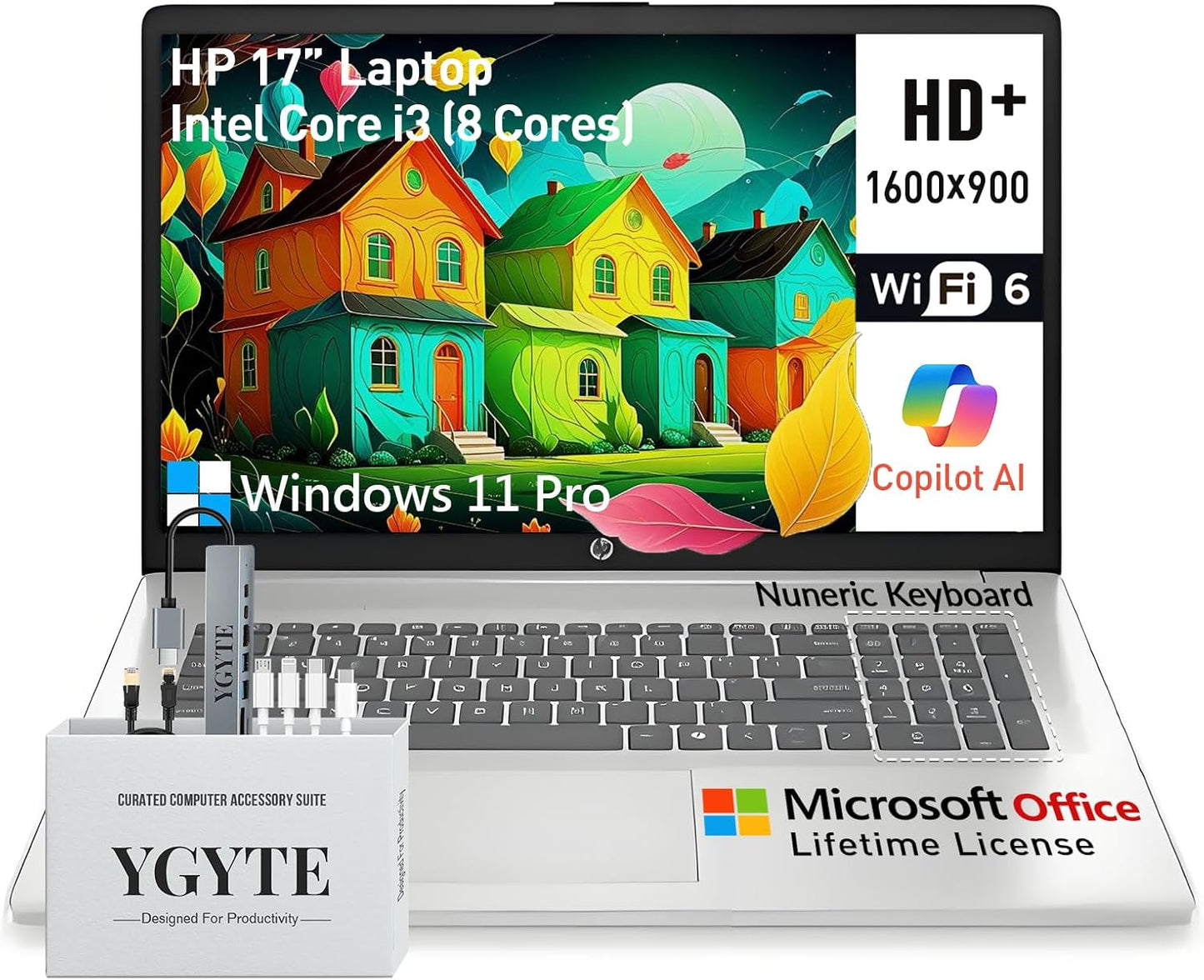 HP 17.3 Inch Laptop with Intel Core i3 and 32GB RAM for All Needs