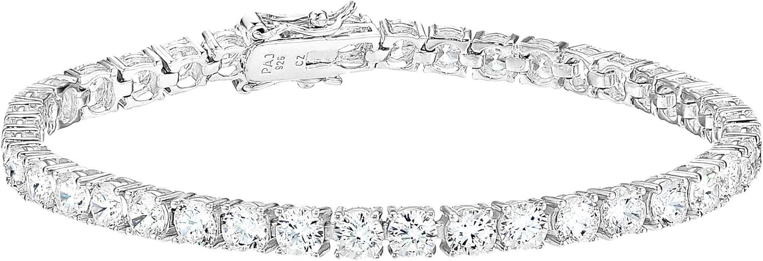 Sophisticated Elegance with Sterling Silver Cubic Zirconia Bracelet