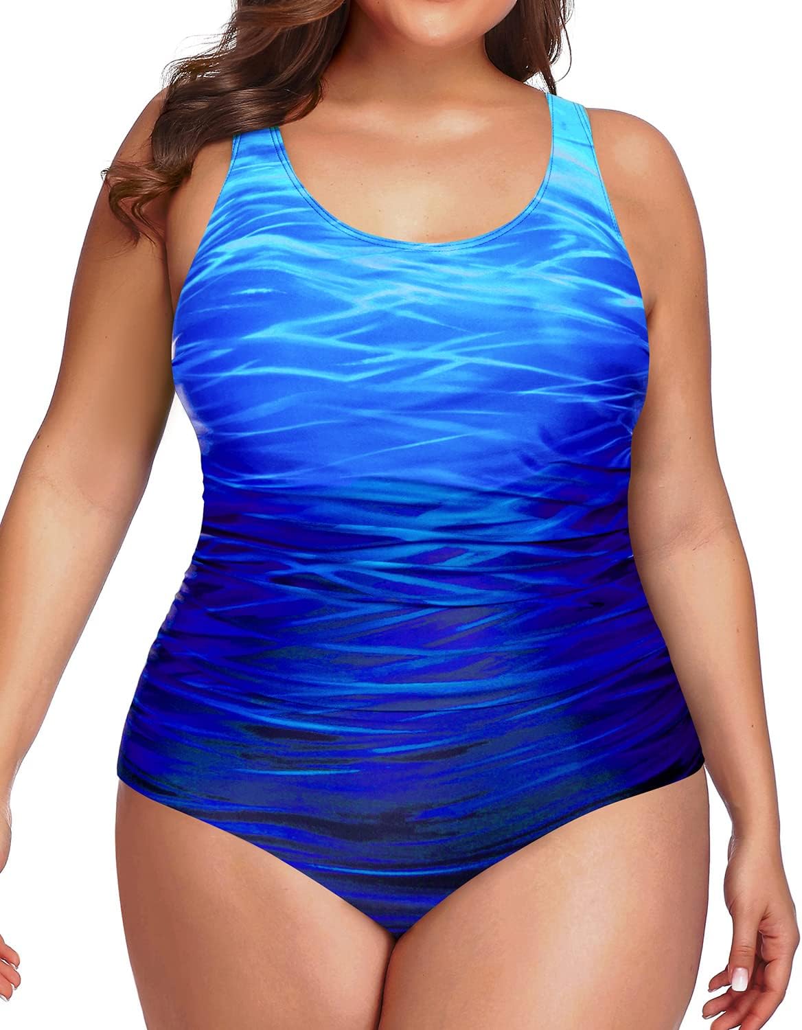Daci Women Plus Size One Piece Swimsuit for Tummy Control
