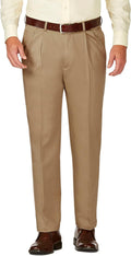 Men's Work to Weekend Pleated Front Cotton Pant - Hidden Waist