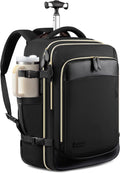 Rolling Backpack for Women 50L Travel Backpack with Wheels - Carry On