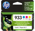 HP 933 Cyan Magenta Yellow Ink Cartridges - Reliable Everyday Color