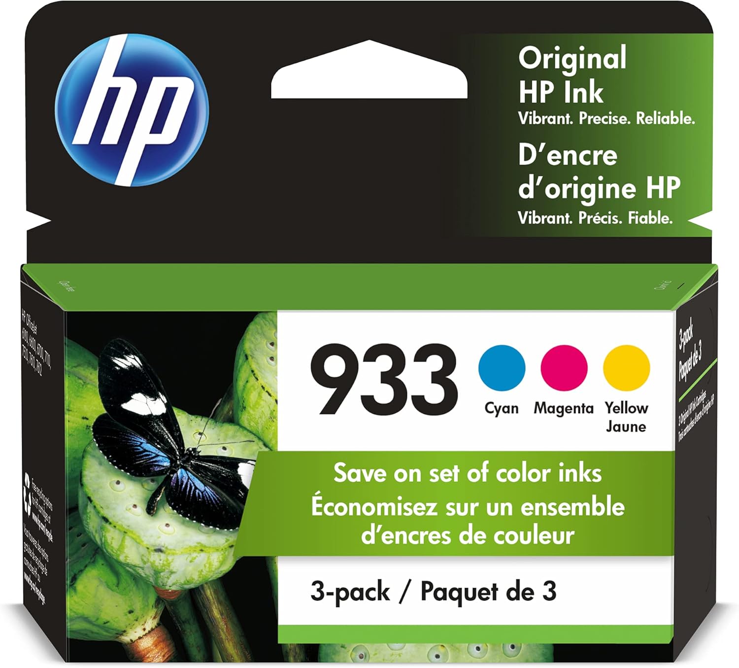 HP 933 Cyan, Magenta, Yellow Ink Cartridges for OfficeJet Series