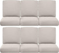 Pop 22x25/22x24 Outdoor Cushions Set of 6 Beige - Cloud-Like Comfort