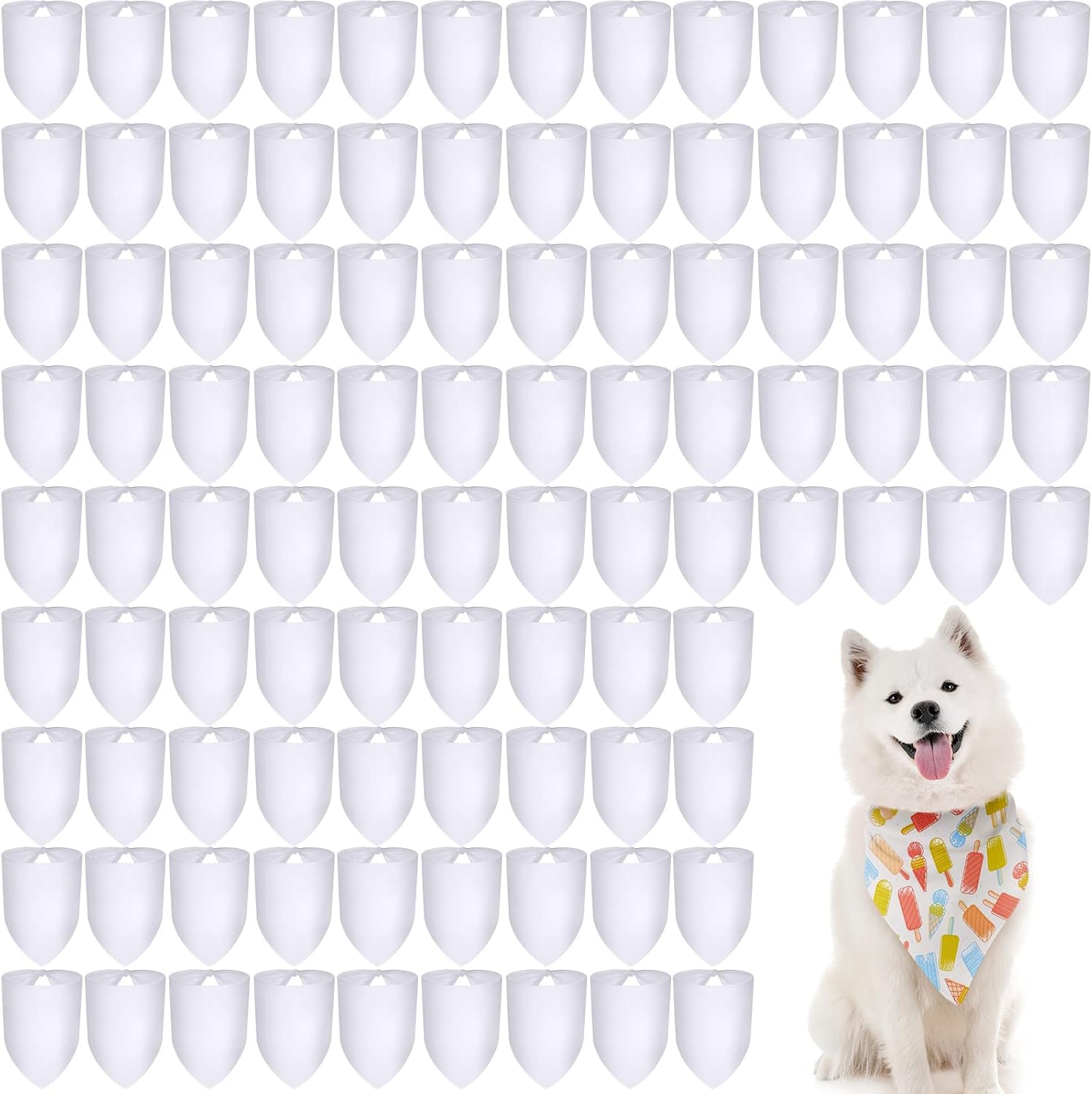Sublimation Blank Dog Bandanas for Creative Pet Fashion
