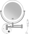 Benbilry 9 in Lighted Wall Mounted Makeup Mirror - Large 2-Sided