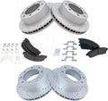 Front & Rear Semi-Metallic Brake Pad and Rotor Kit for 2000-05 Ford