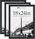 VCK 18x24 Poster Frame Black Oak 3 Pack - Natural Textured Wood