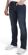 Men's Straight Fit Stretch Waist Denim Jeans - Comfortable Everyday
