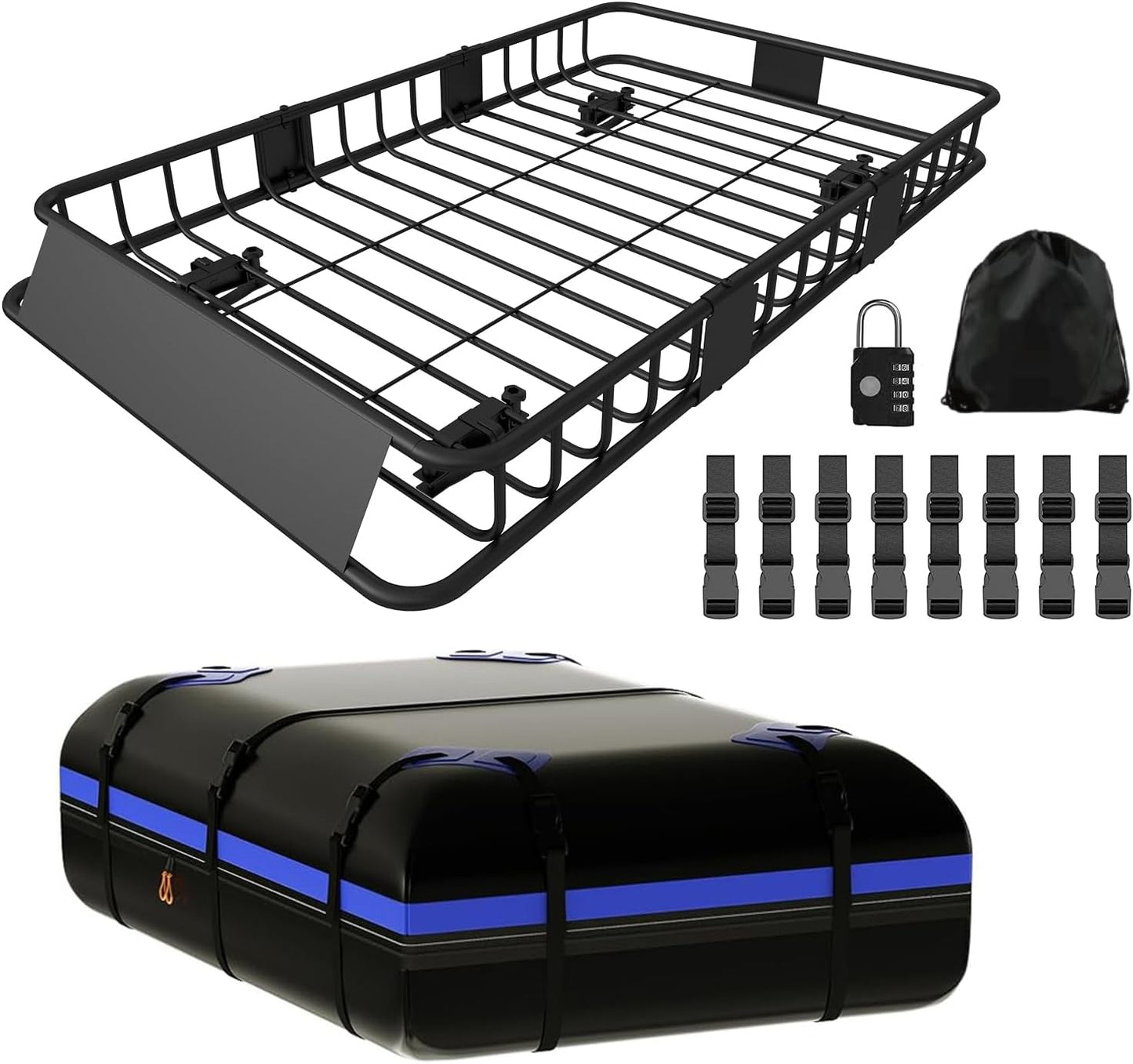 FORWODE Roof Rack Carrier Basket for SUVs and Trucks