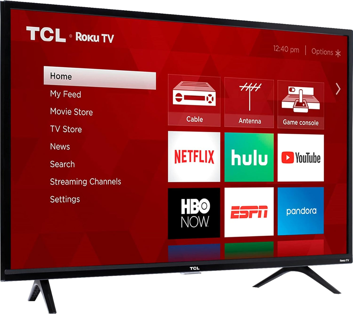 TCL 40-inch Smart LED Roku TV with 1080p Full HD Resolution