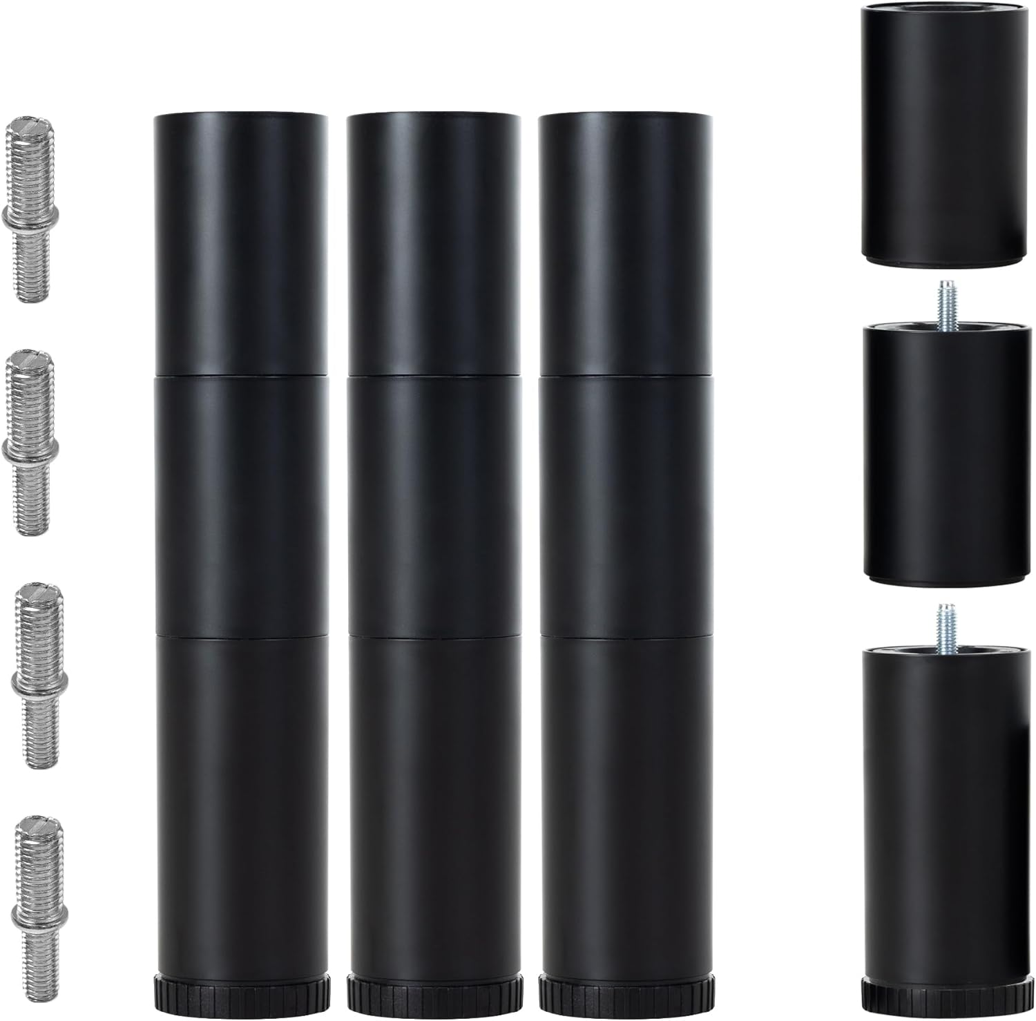 Adjustable Bed Legs Replacement Set for Bed Base Frame