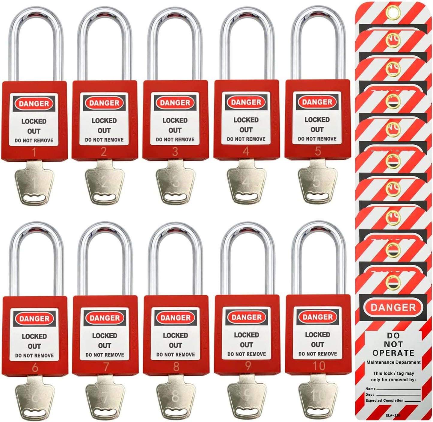 Lockout Tagout Locks for Safety - Keyed Differently Device