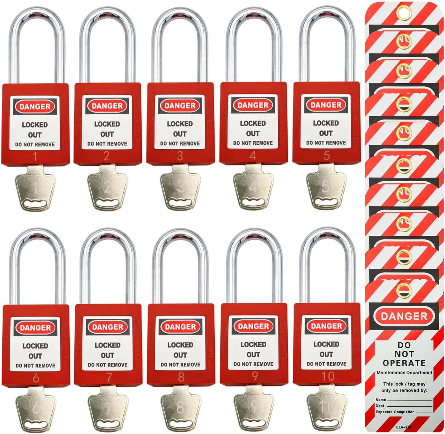 Lockout Tagout Locks for Safety - Keyed Differently Device