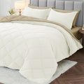 Full Comforter Set Reversible Bed in a Bag - All Season Comfort
