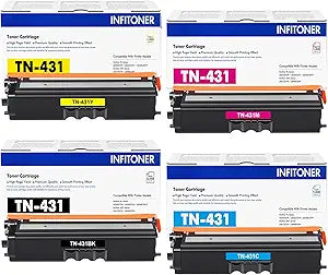 TN431 Toner Cartridge Replacement for Brother Printers - High Yield