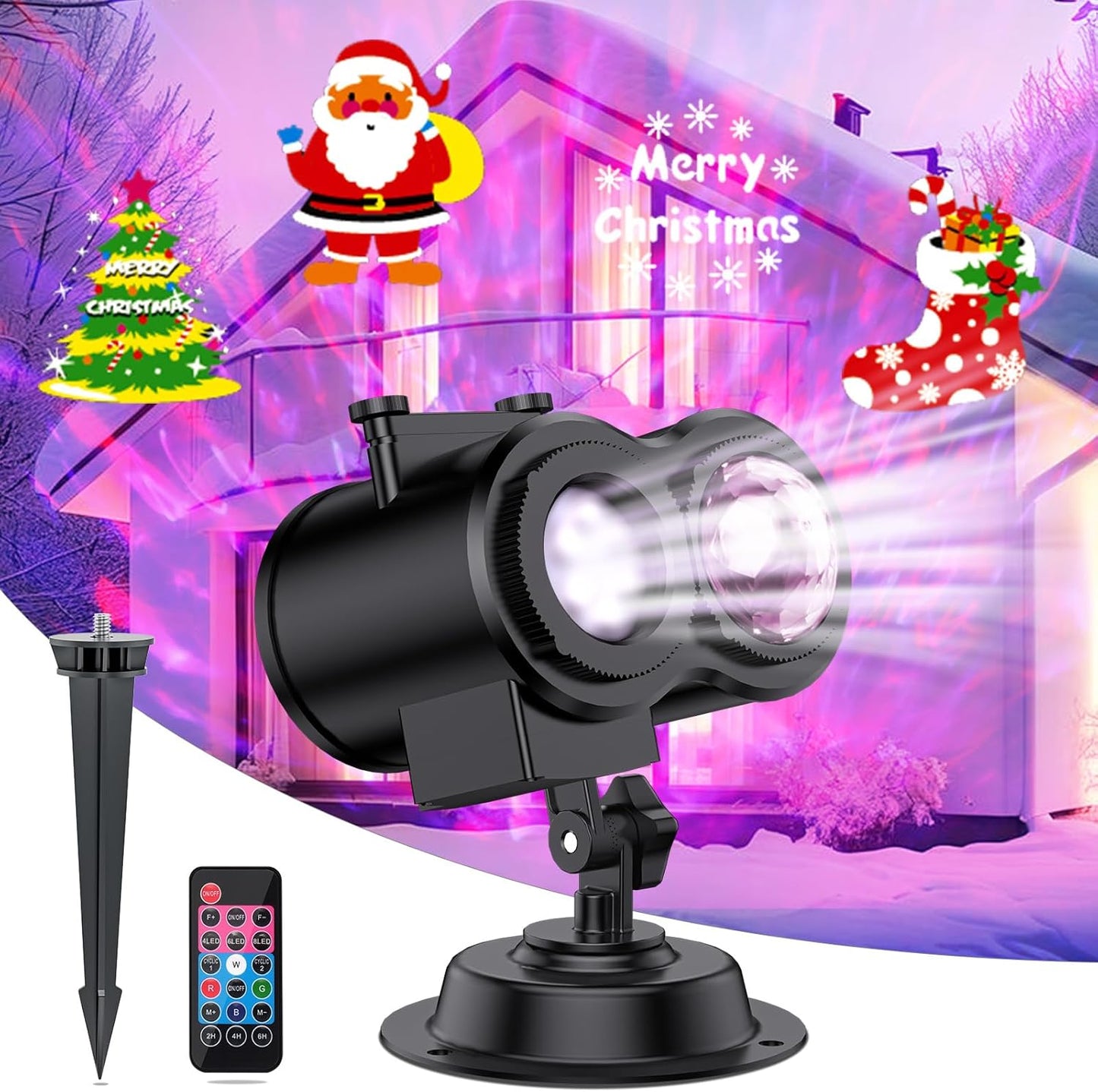 Transform Your Yard with 3D Wave Lights! Holiday Projector for Xmas & Halloween - Cosy Life